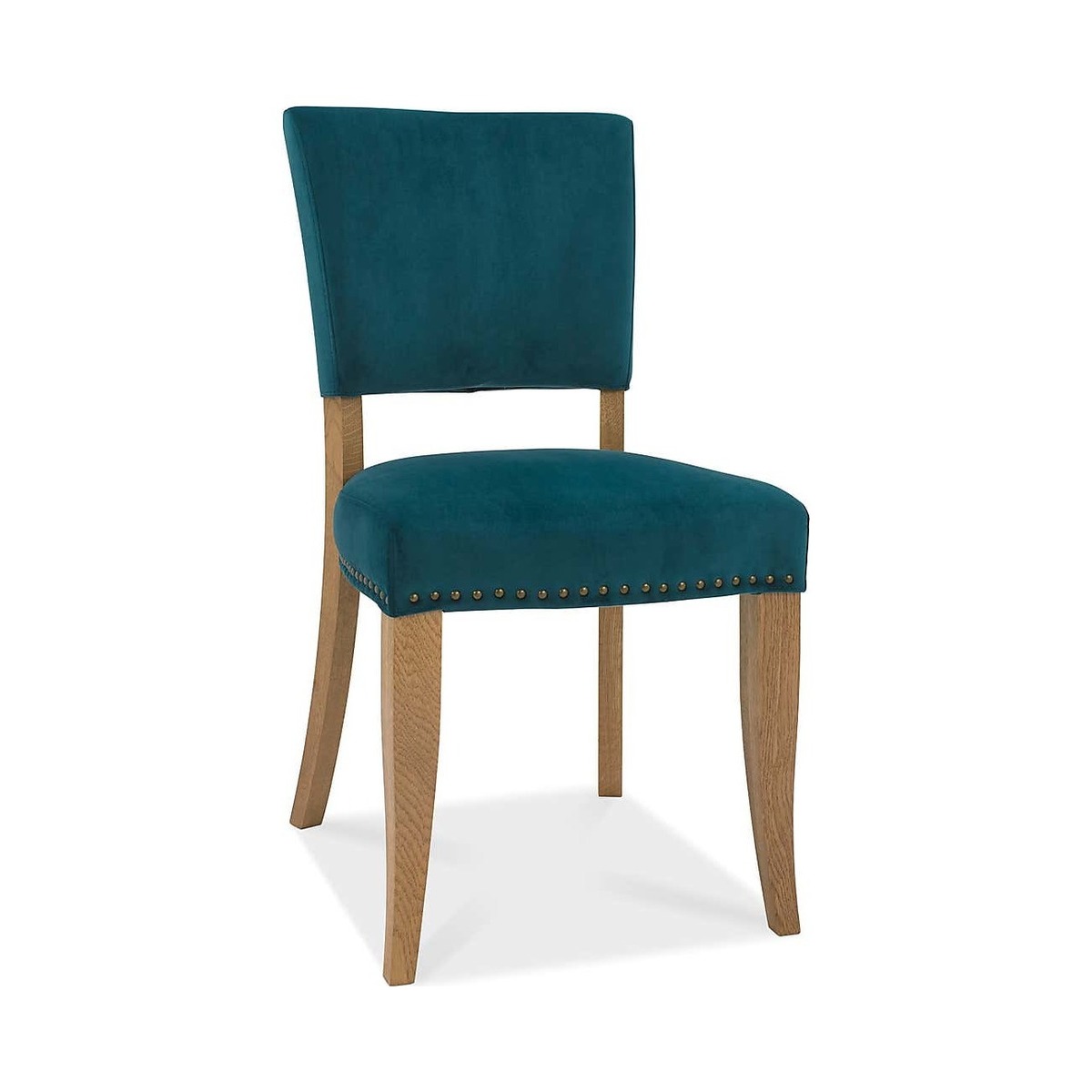 Indus Set of 2 Dining Chairs Velvet Green – image 1