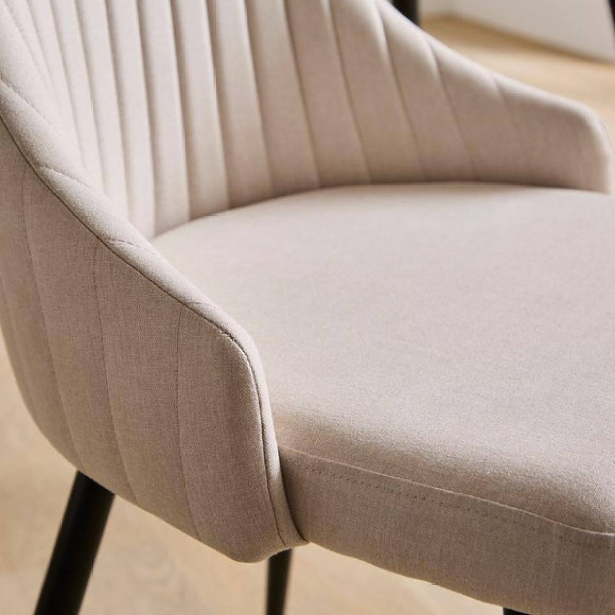 Shea Set of 2 Dining Chairs, Fabric – image 4
