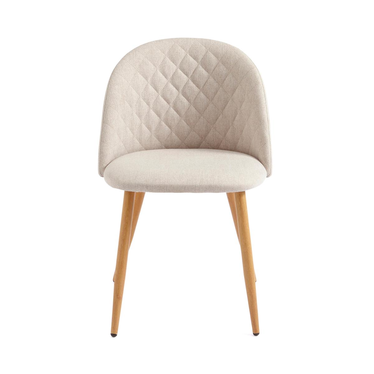 Astrid Dining Chair, Natural Fabric Natural (Beige) – image 5