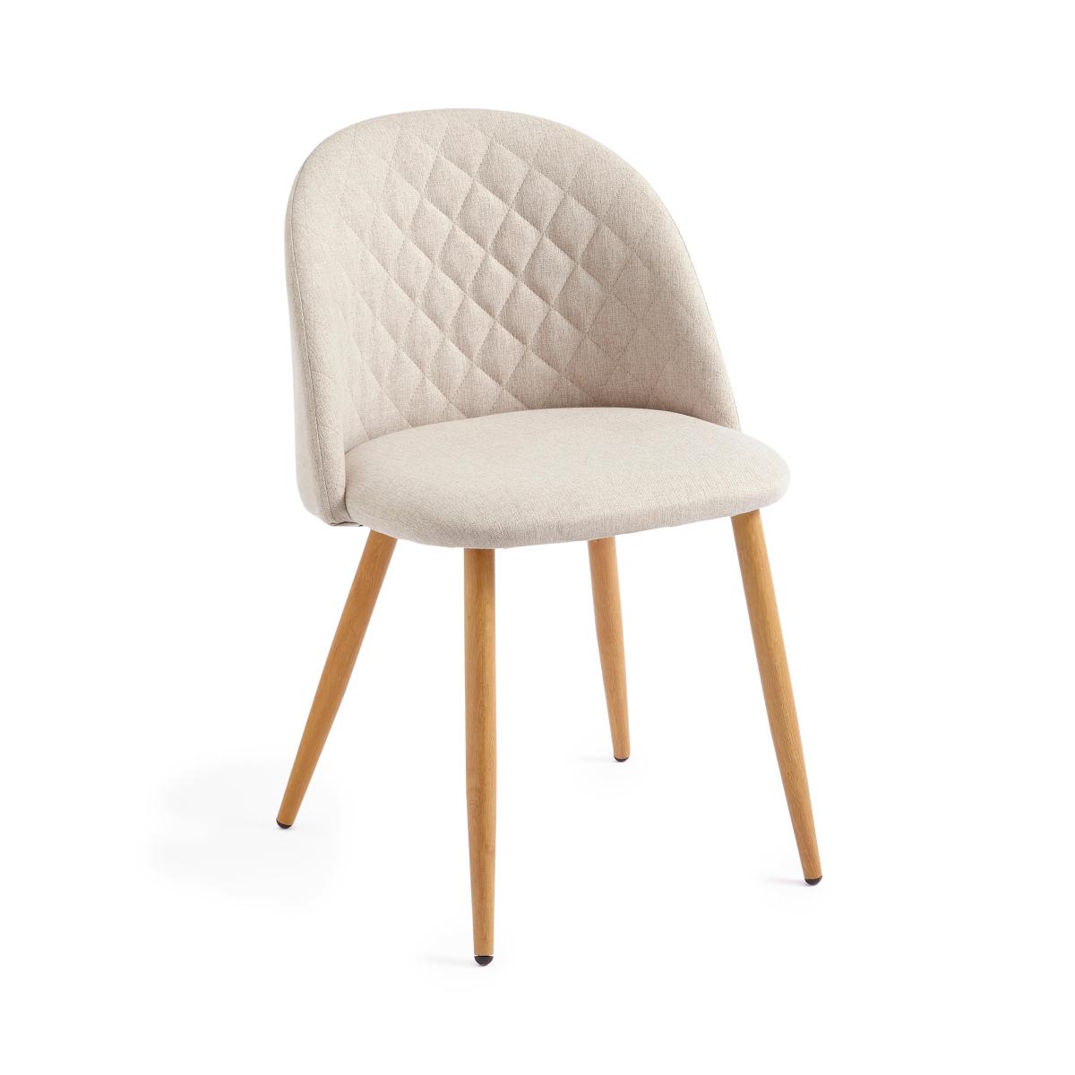 Astrid Dining Chair, Natural Fabric Natural (Beige) – image 6
