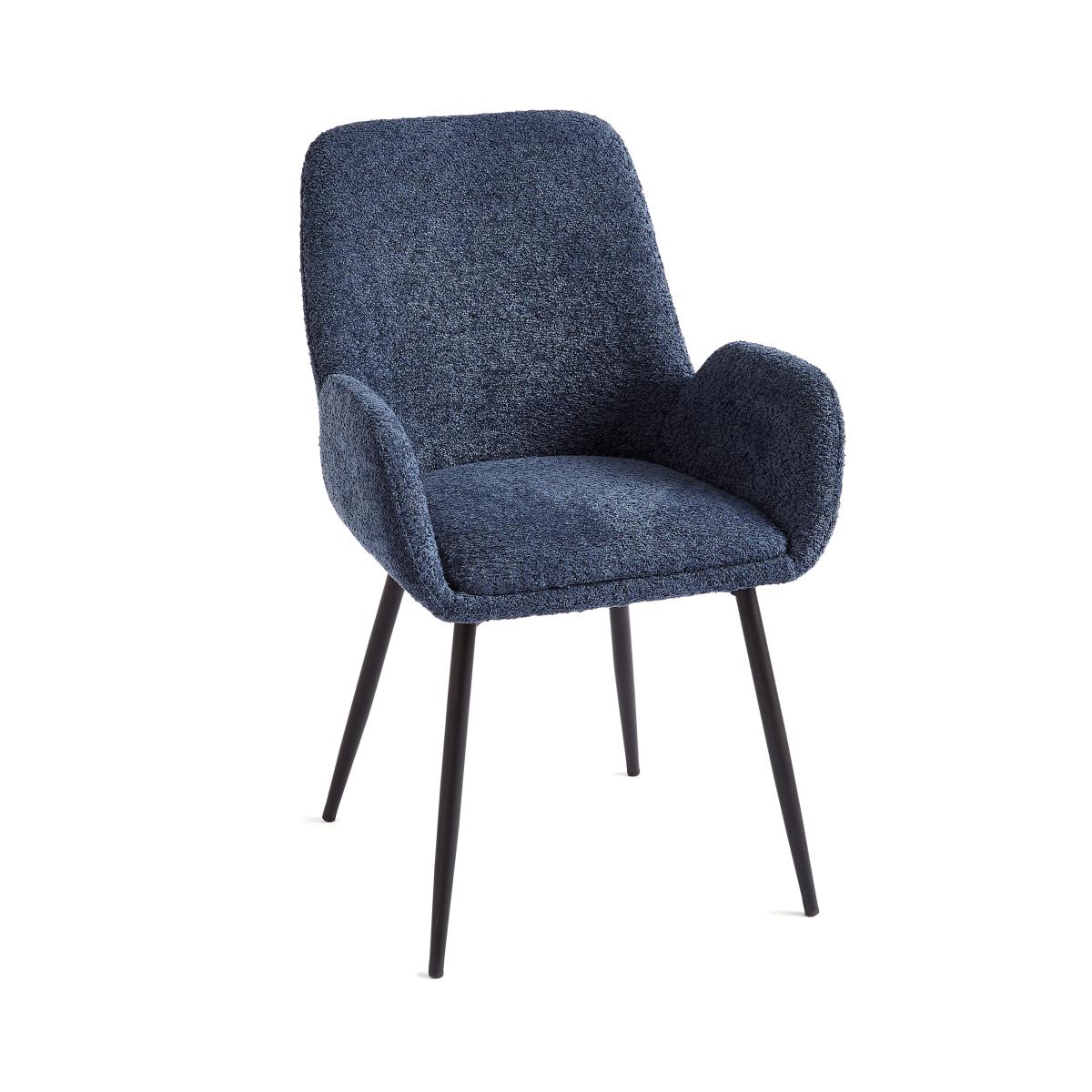 Axel Boucle Chenille Dining Chair Folkstone Blue – image 6