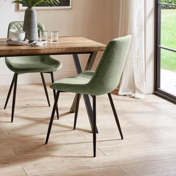Walden Set of 4 Dining Chairs, Faux Leather – image 1