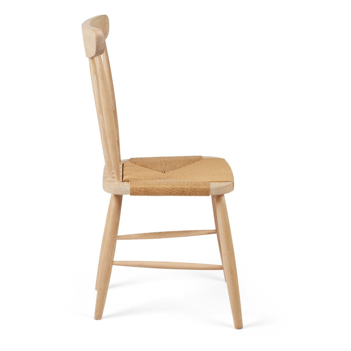 Churchgate Set of 2 Ash Wood Chairs White – image 5