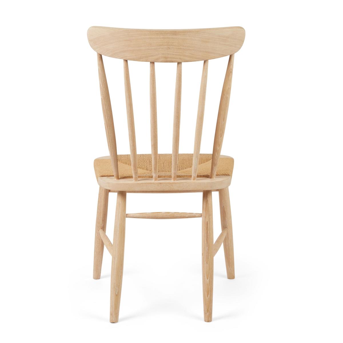 Churchgate Set of 2 Ash Wood Chairs White – image 6