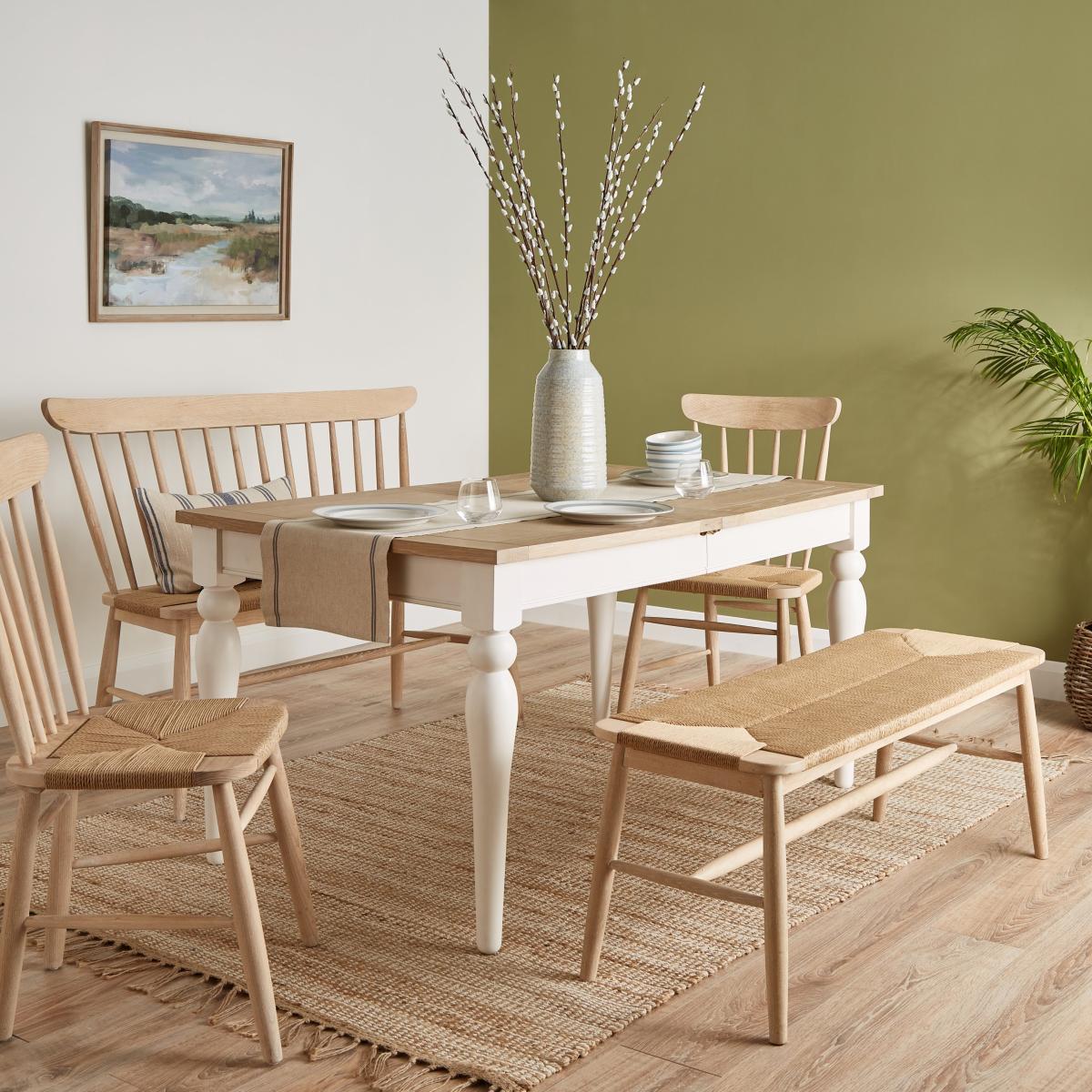 Churchgate Set of 2 Ash Wood Chairs White – image 8