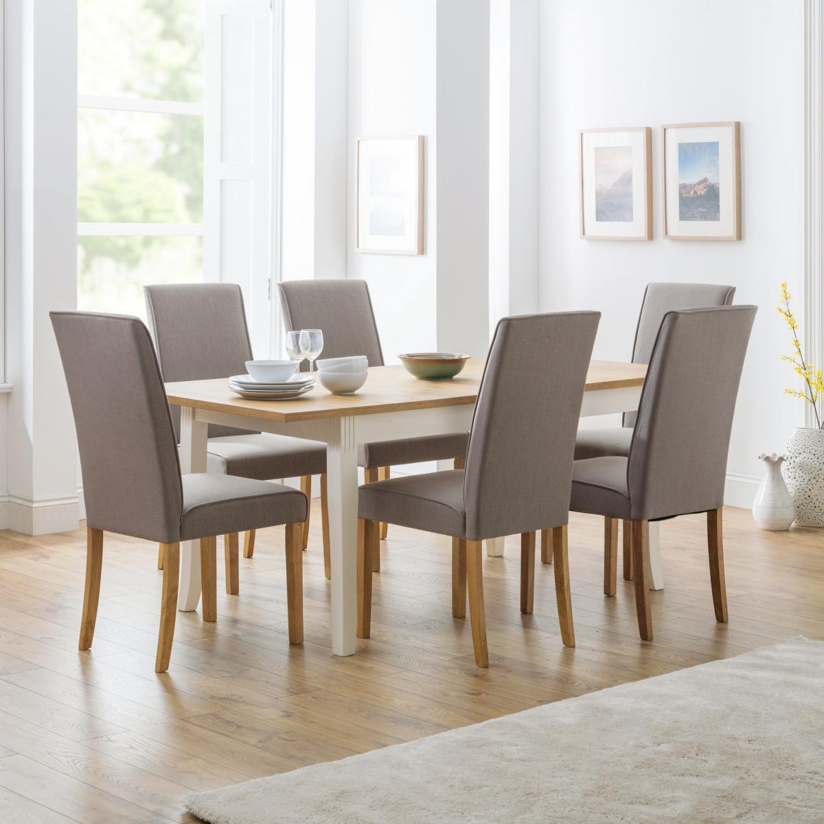Seville Set Of 2 Dining Chairs, Oak Brown – image 1