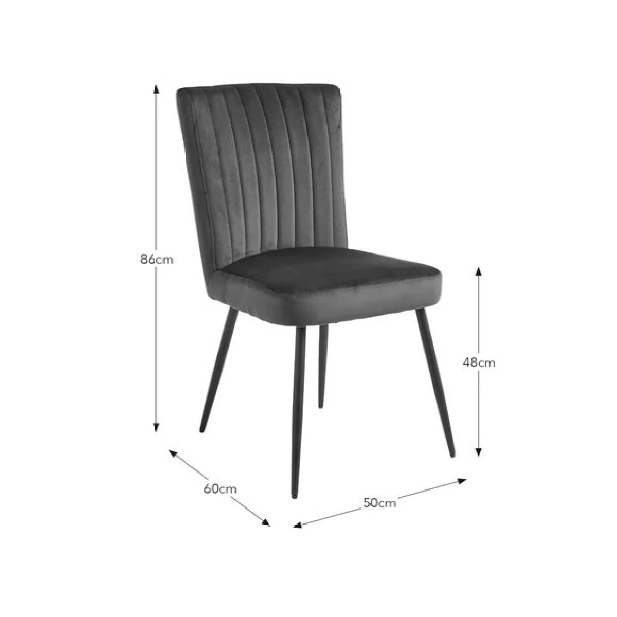Taylor Dining Chair, Velvet – image 7