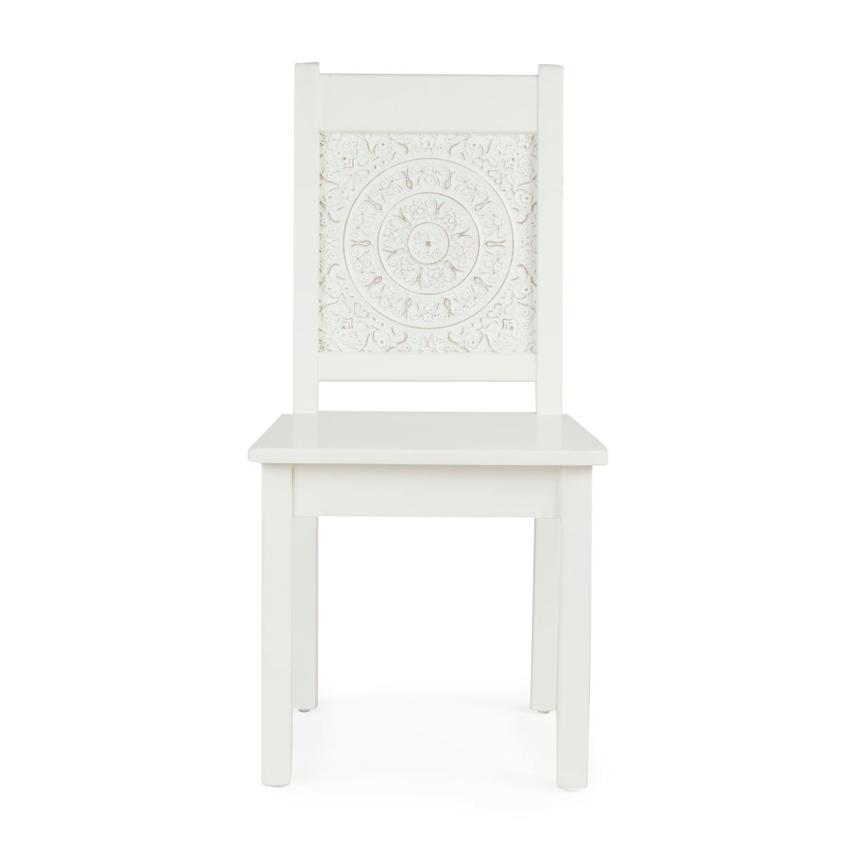 Set of 2 Samira Dining Chairs White – image 3