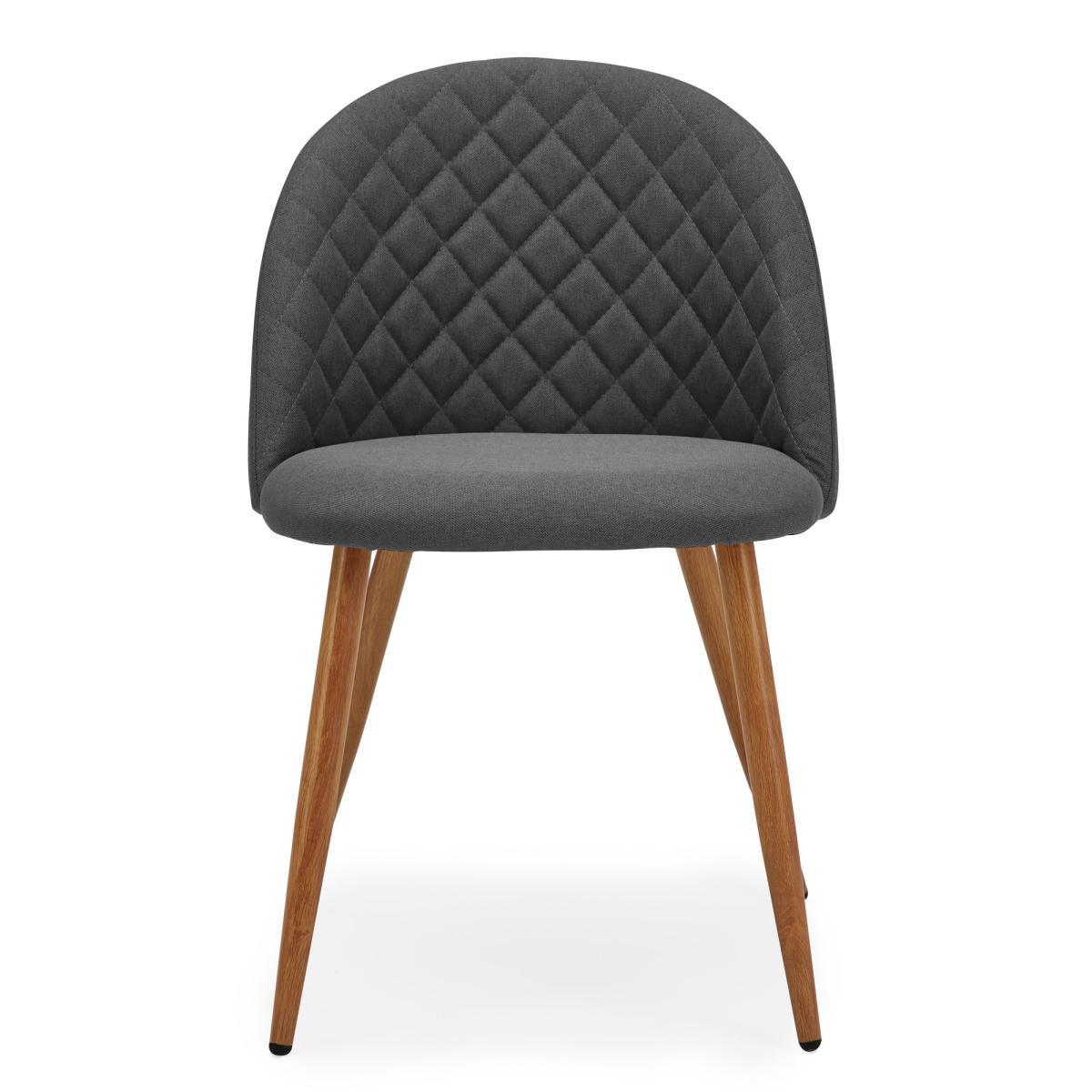Astrid Chair Charcoal Fabric Dark Grey – image 2