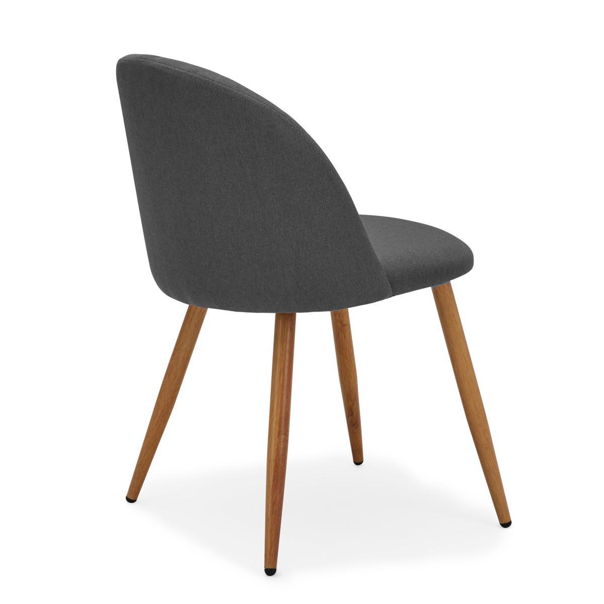 Astrid Chair Charcoal Fabric Dark Grey – image 3