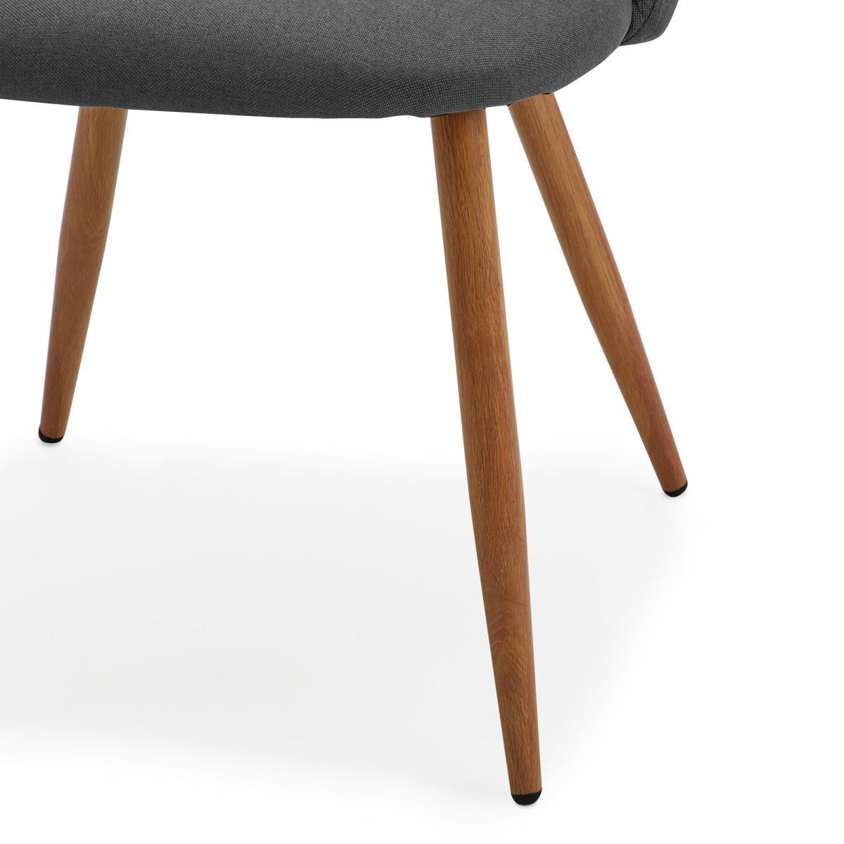 Astrid Chair Charcoal Fabric Dark Grey – image 5