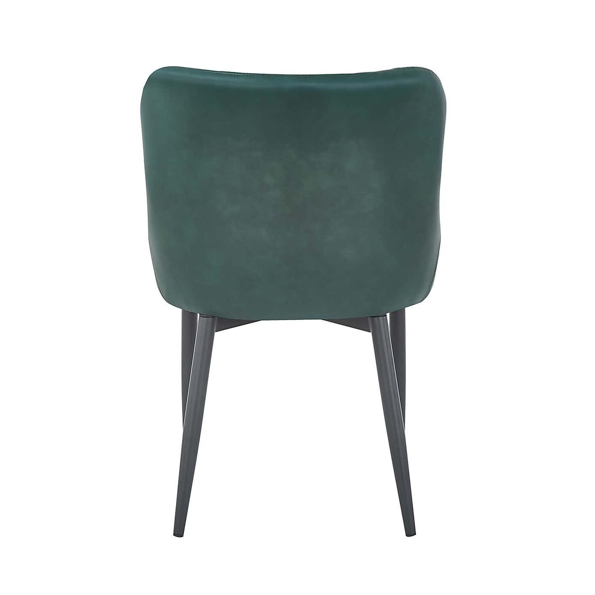 Montreal Set of 2 Dining Chairs Emerald Green PU Leather Emerald Green – image 5