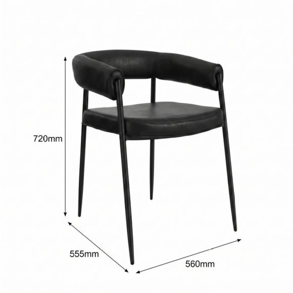 Queens Curved Dining Chair – image 7