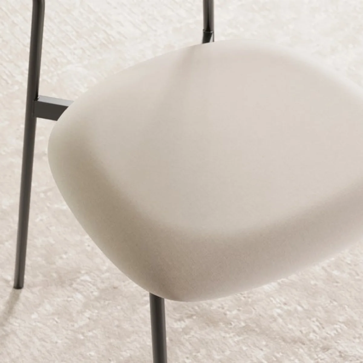 Finn Curved Back Dining Chair, Fabric – image 4