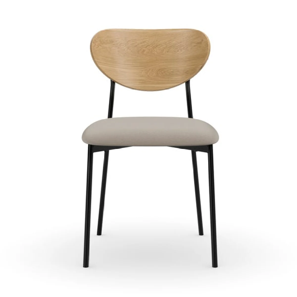 Finn Curved Back Dining Chair, Fabric – image 7