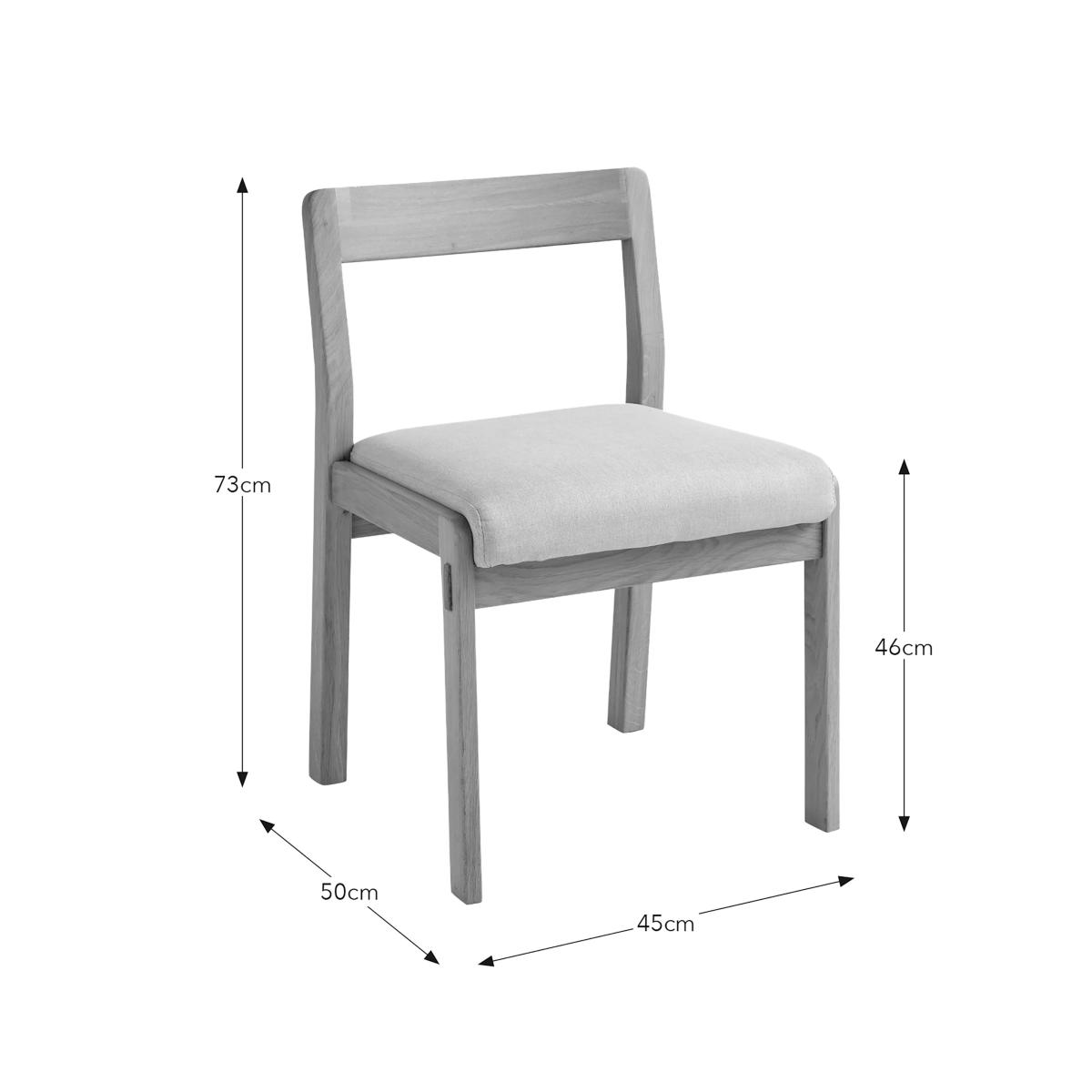 Elements Aylesford Dining Chair Light Oak – image 6