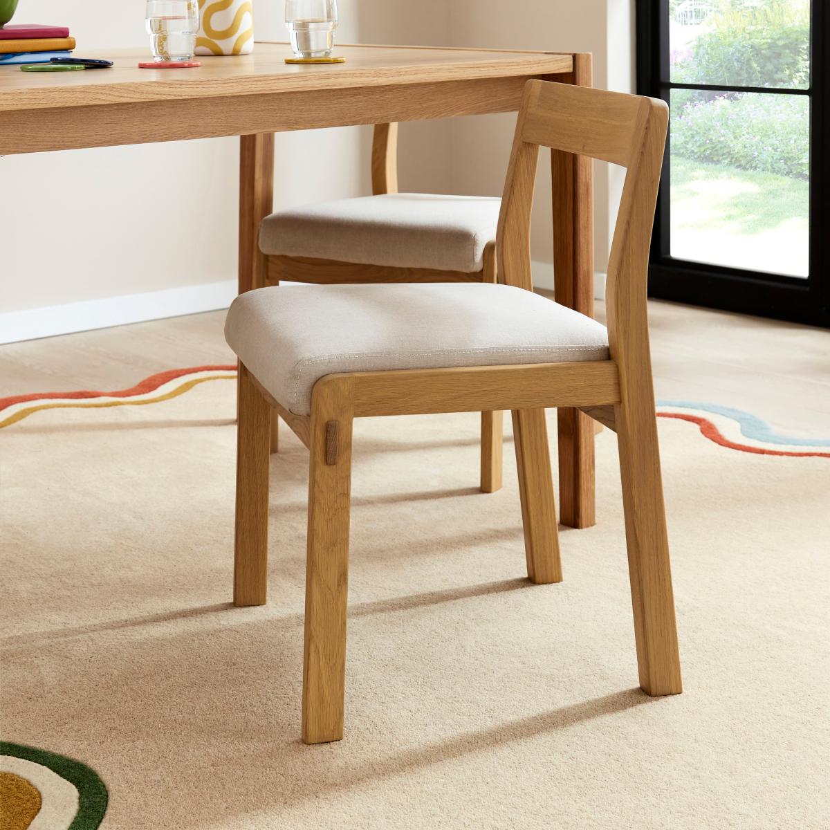 Elements Aylesford Dining Chair Light Oak – image 1