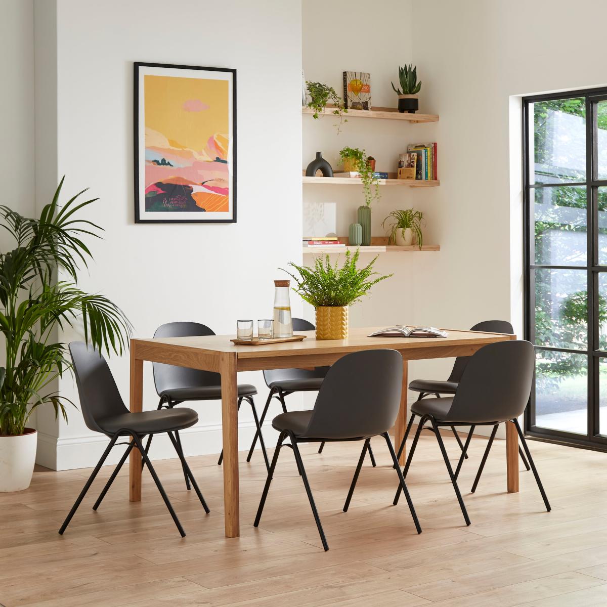 Burton Dining Chair, Faux Leather – image 2
