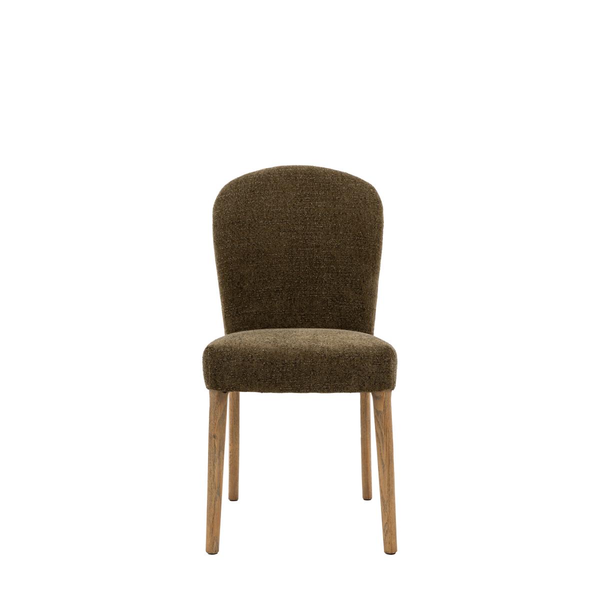 Set of 2 Lodi Dining Chairs, Fabric Moss Green – image 4