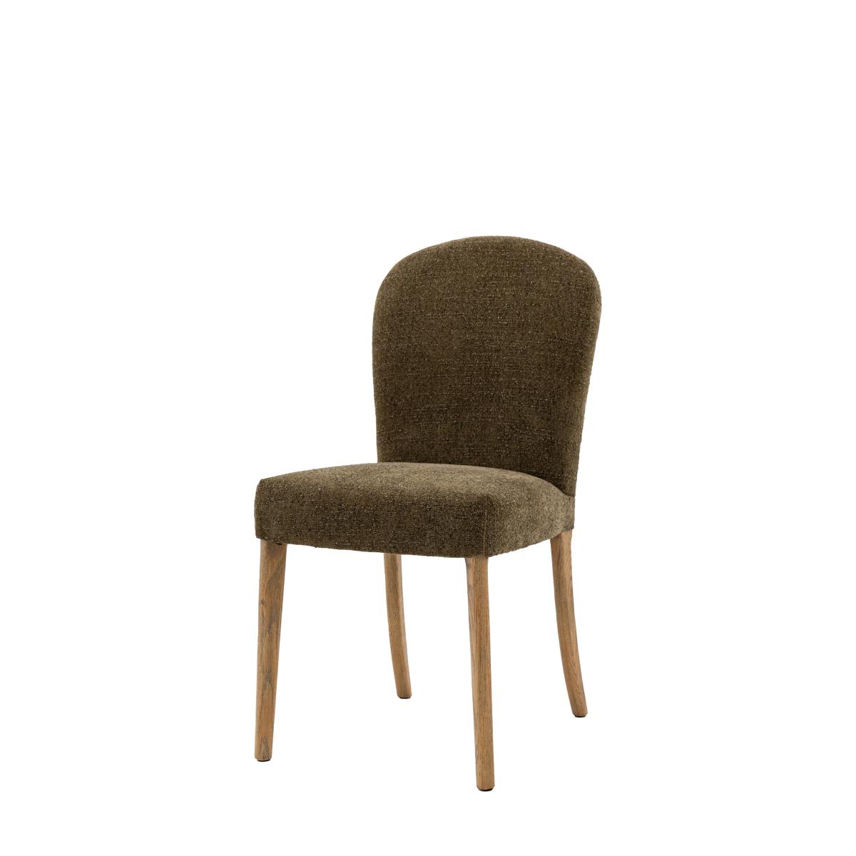Set of 2 Lodi Dining Chairs, Fabric Moss Green – image 5