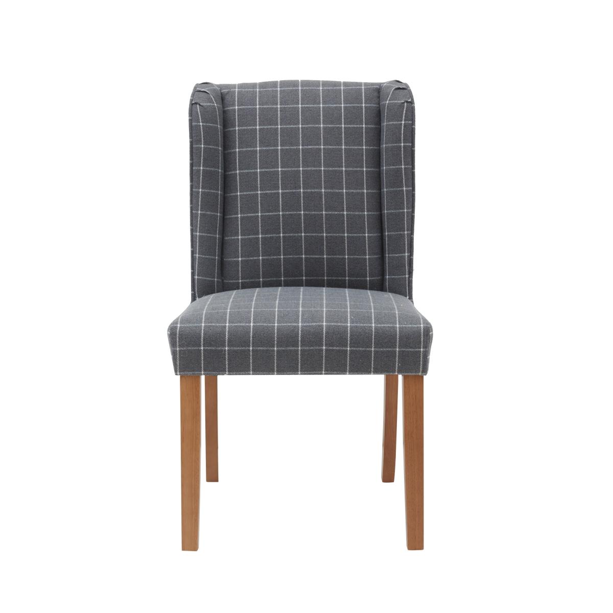 Oswald Set of 2 Dining Chairs Grey – image 2