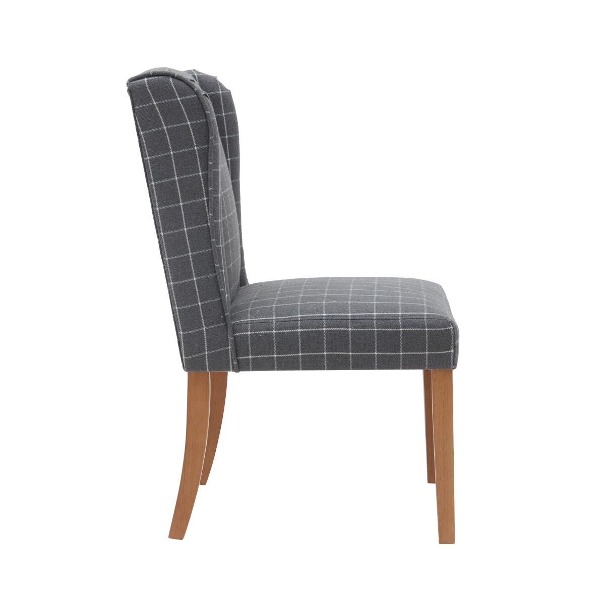 Oswald Set of 2 Dining Chairs Grey – image 4