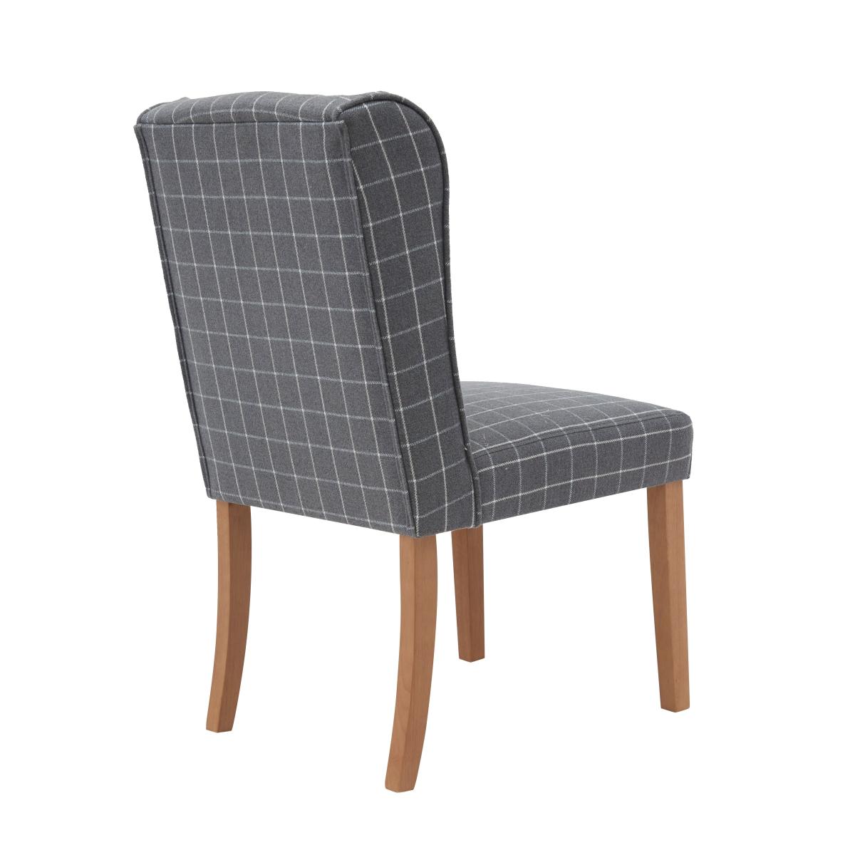 Oswald Set of 2 Dining Chairs Grey – image 5