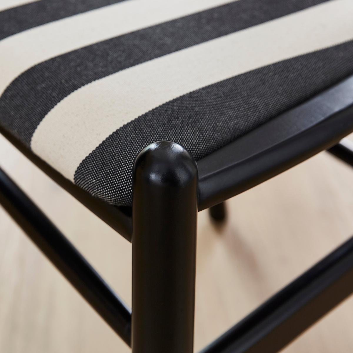 Lara Dining Chair, Painted Stripe – image 3