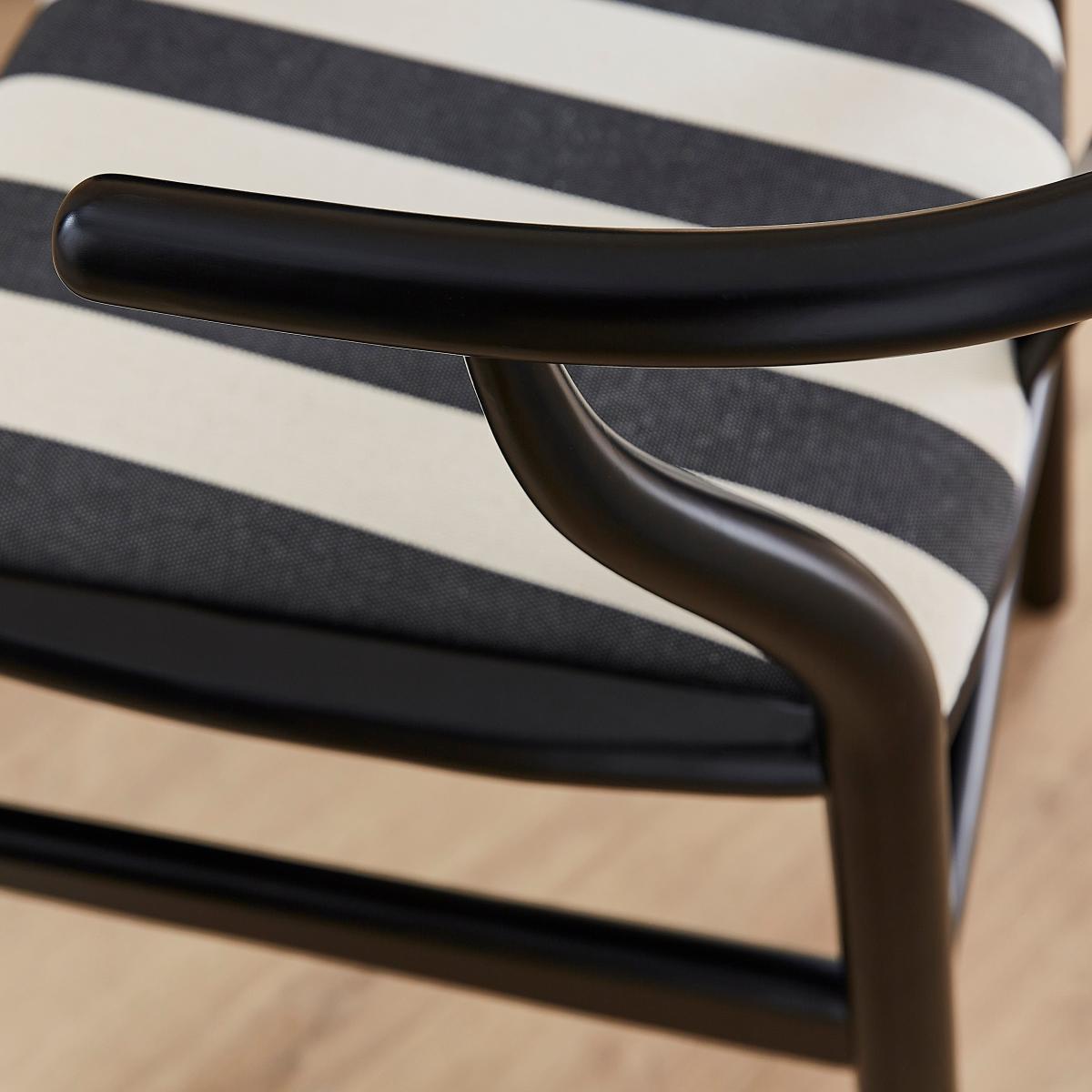 Lara Dining Chair, Painted Stripe – image 4
