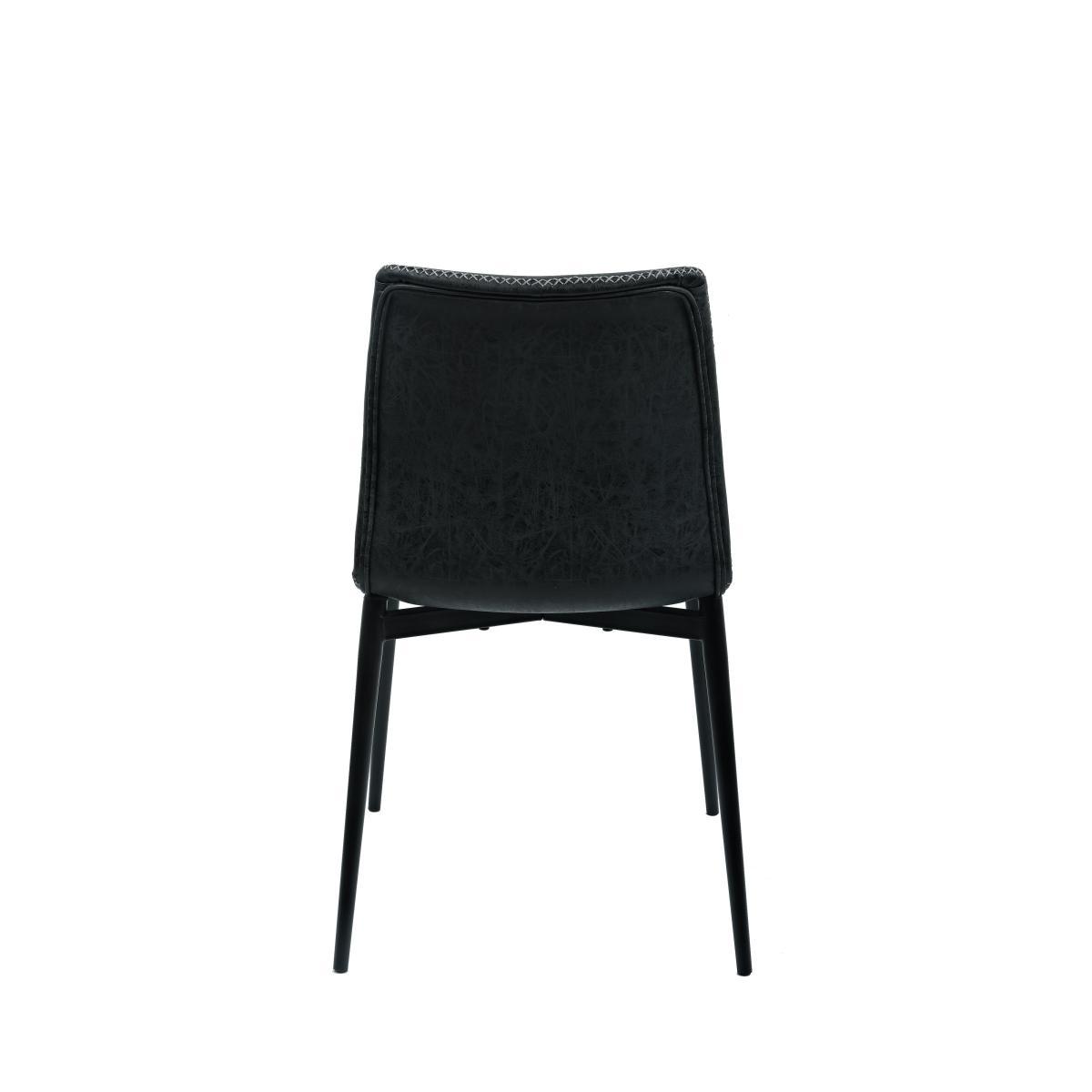 Venice PU Dining Chair Black – image 5