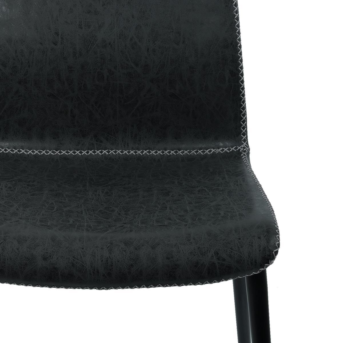 Venice PU Dining Chair Black – image 6