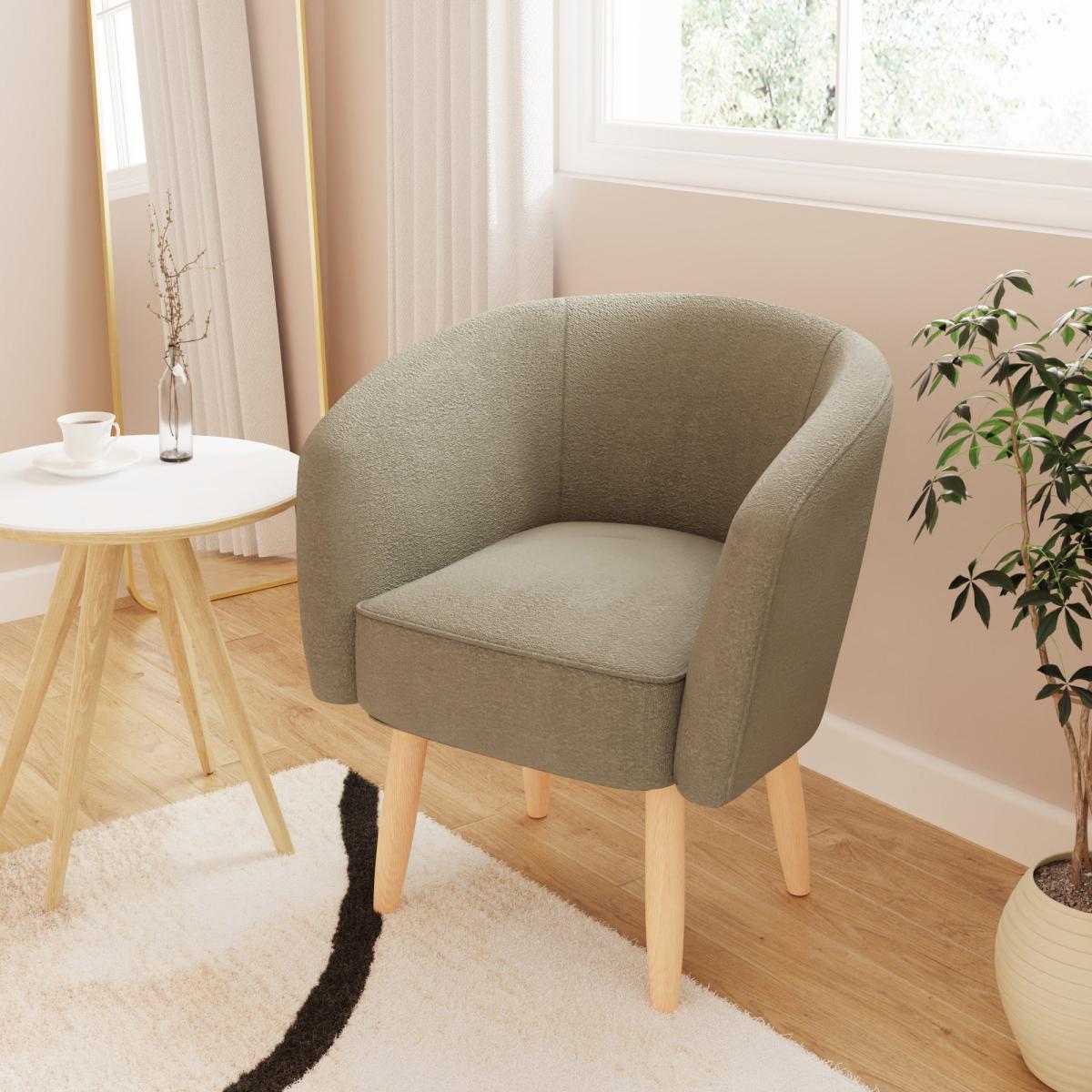 Florence Boucle Chair Mushroom – image 1