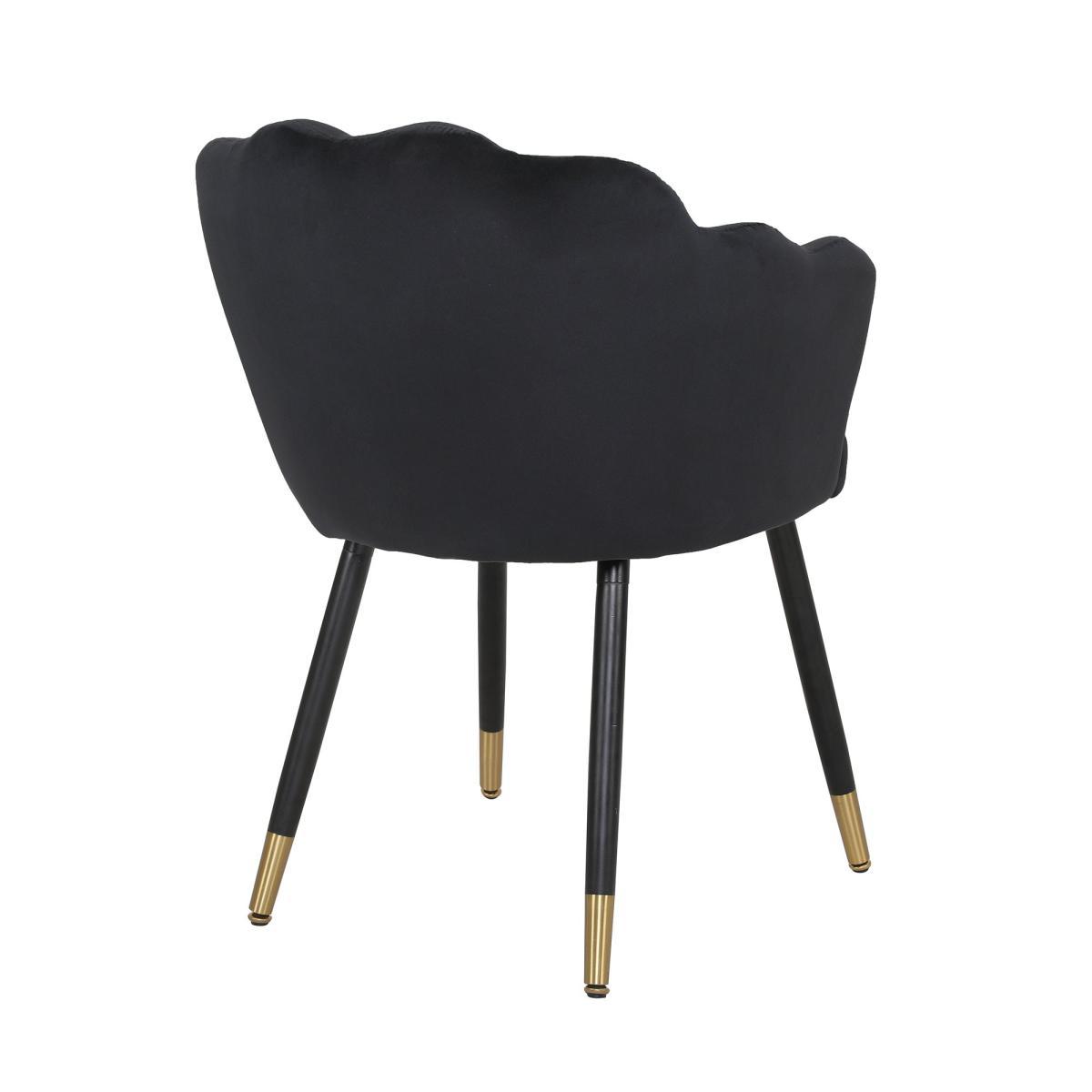 Vivian Velvet Chair Black – image 5