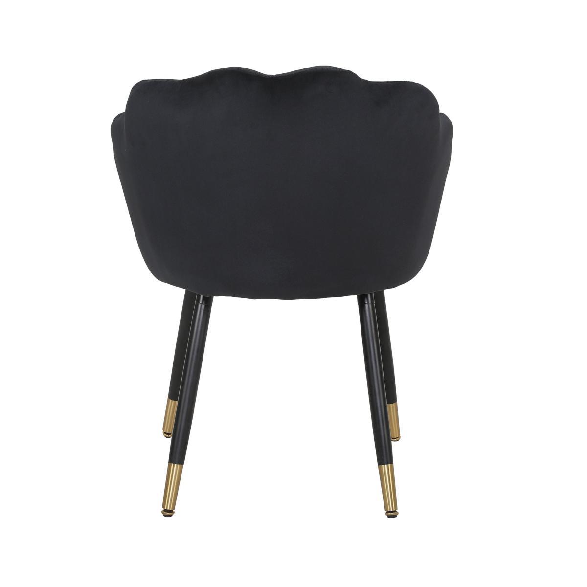 Vivian Velvet Chair Black – image 6