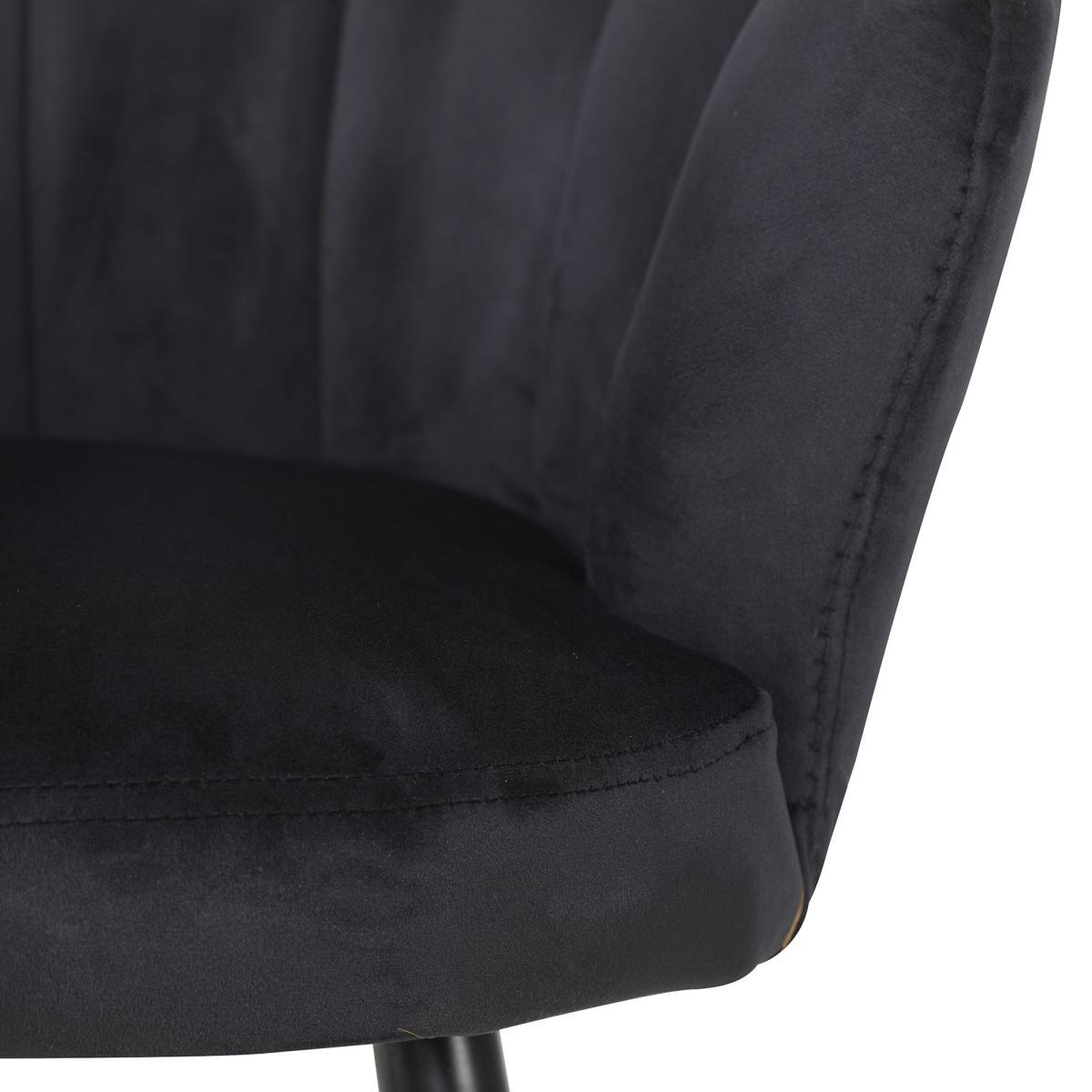 Vivian Velvet Chair Black – image 7