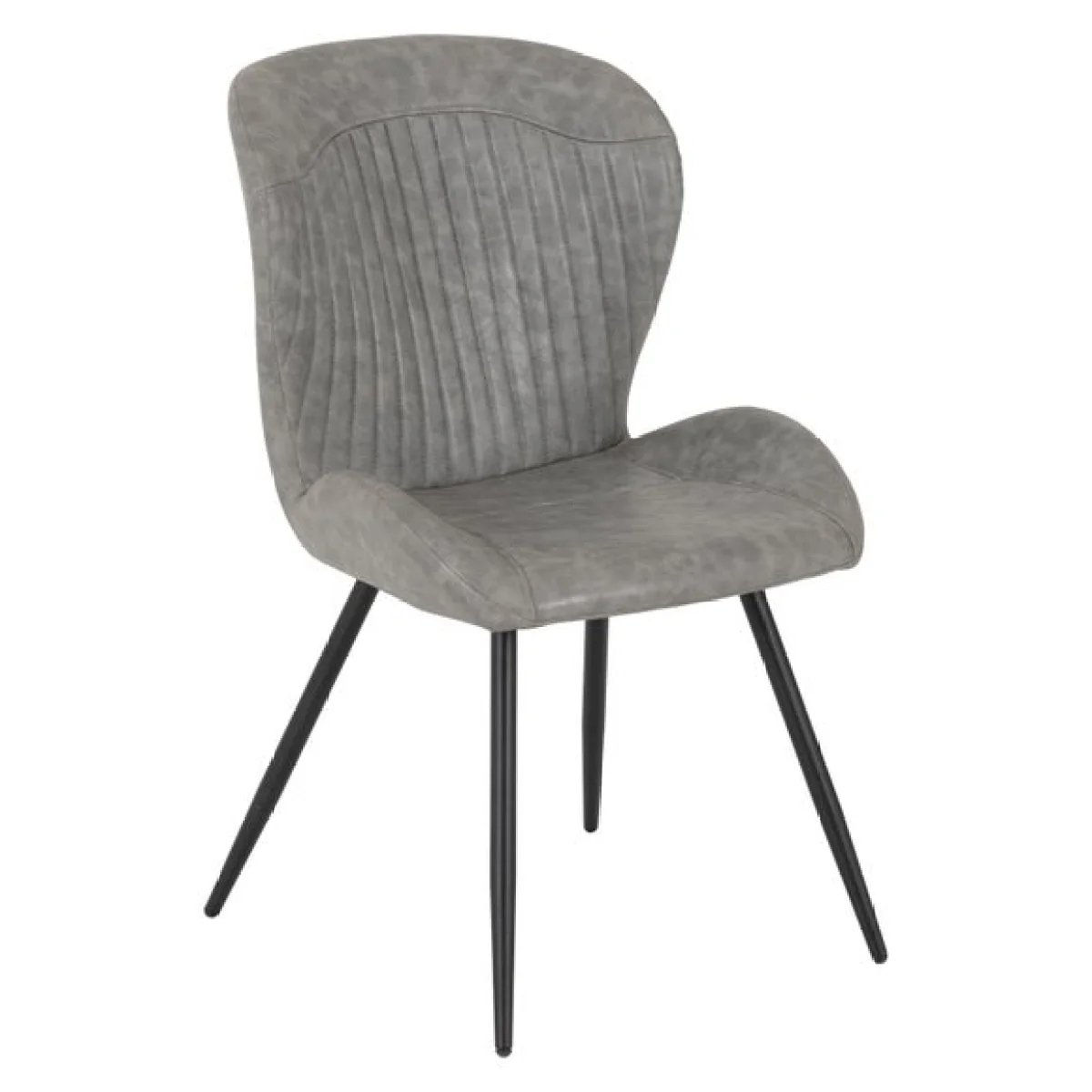 Set of 4 Quebec Dining Chairs, Faux Leather – image 3