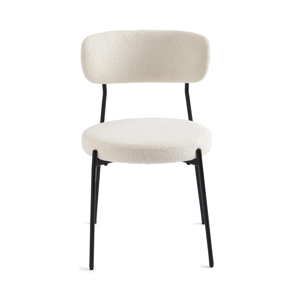 Laine Boucle Dining Chair Boucle Ivory – image 5