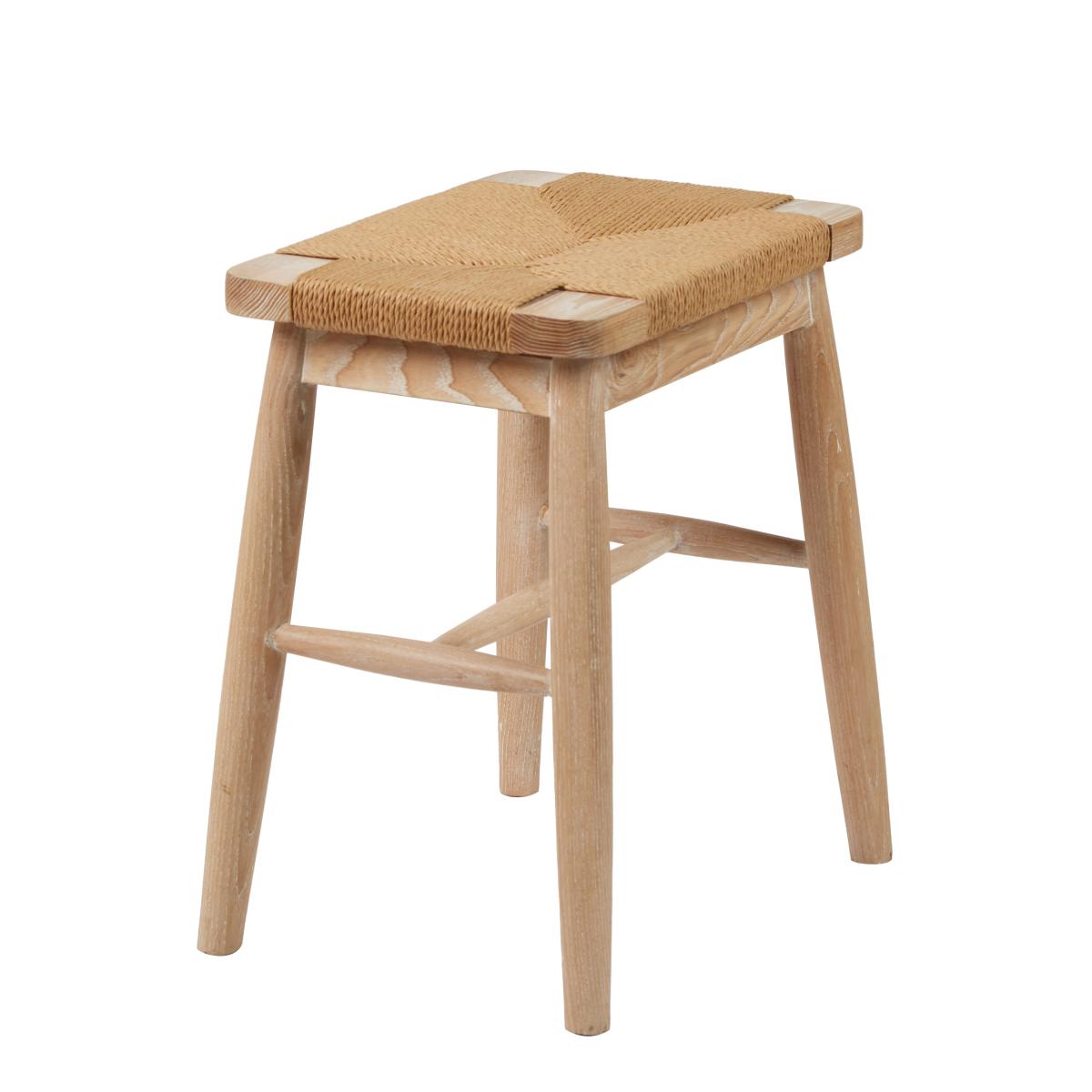 Churchgate Ash Wood Stool White – image 3