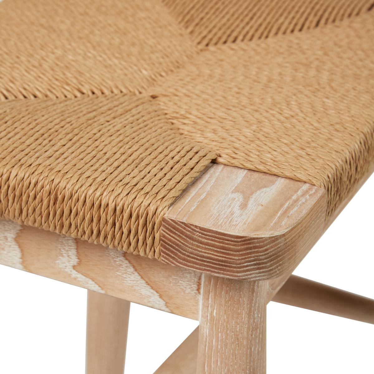 Churchgate Ash Wood Stool White – image 4