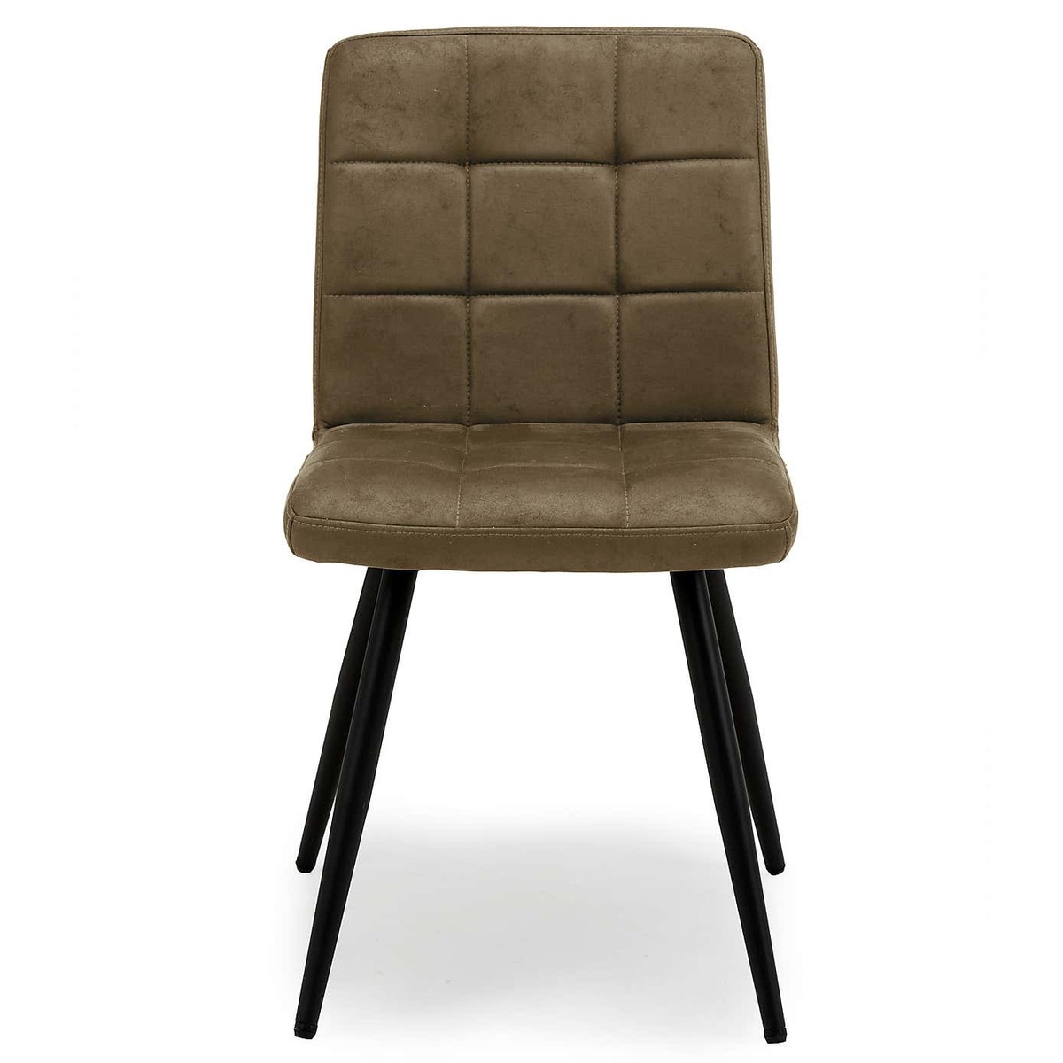Porter Set of 2 Dining Chairs Tan Microsuede Tan – image 3