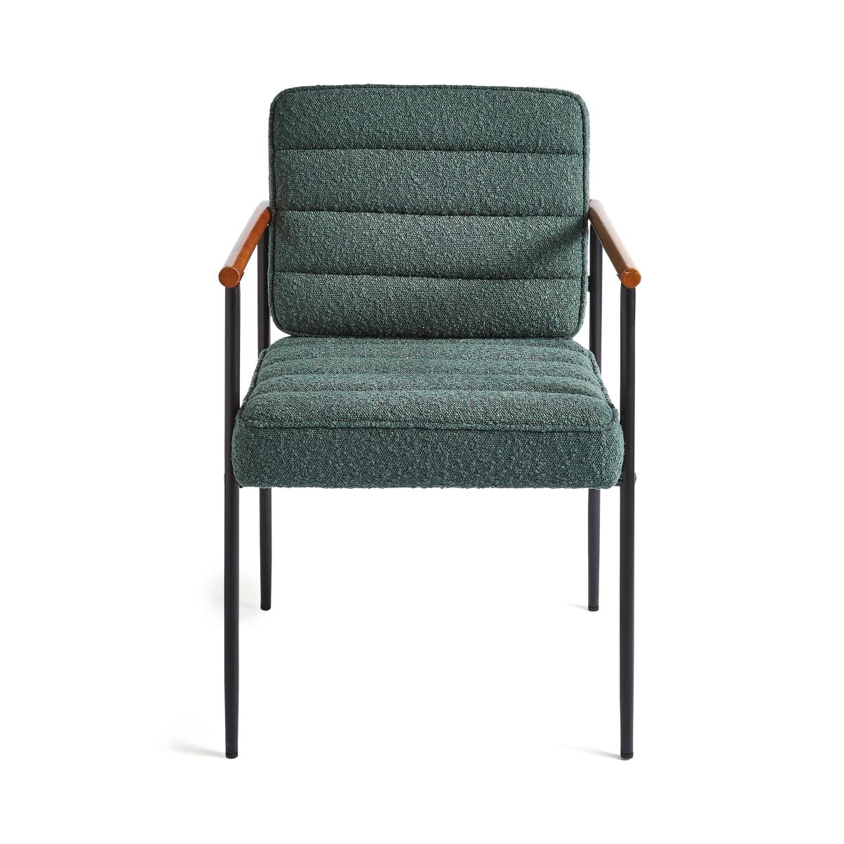 Bude Carver Dining Chair, Boucle Olive – image 5