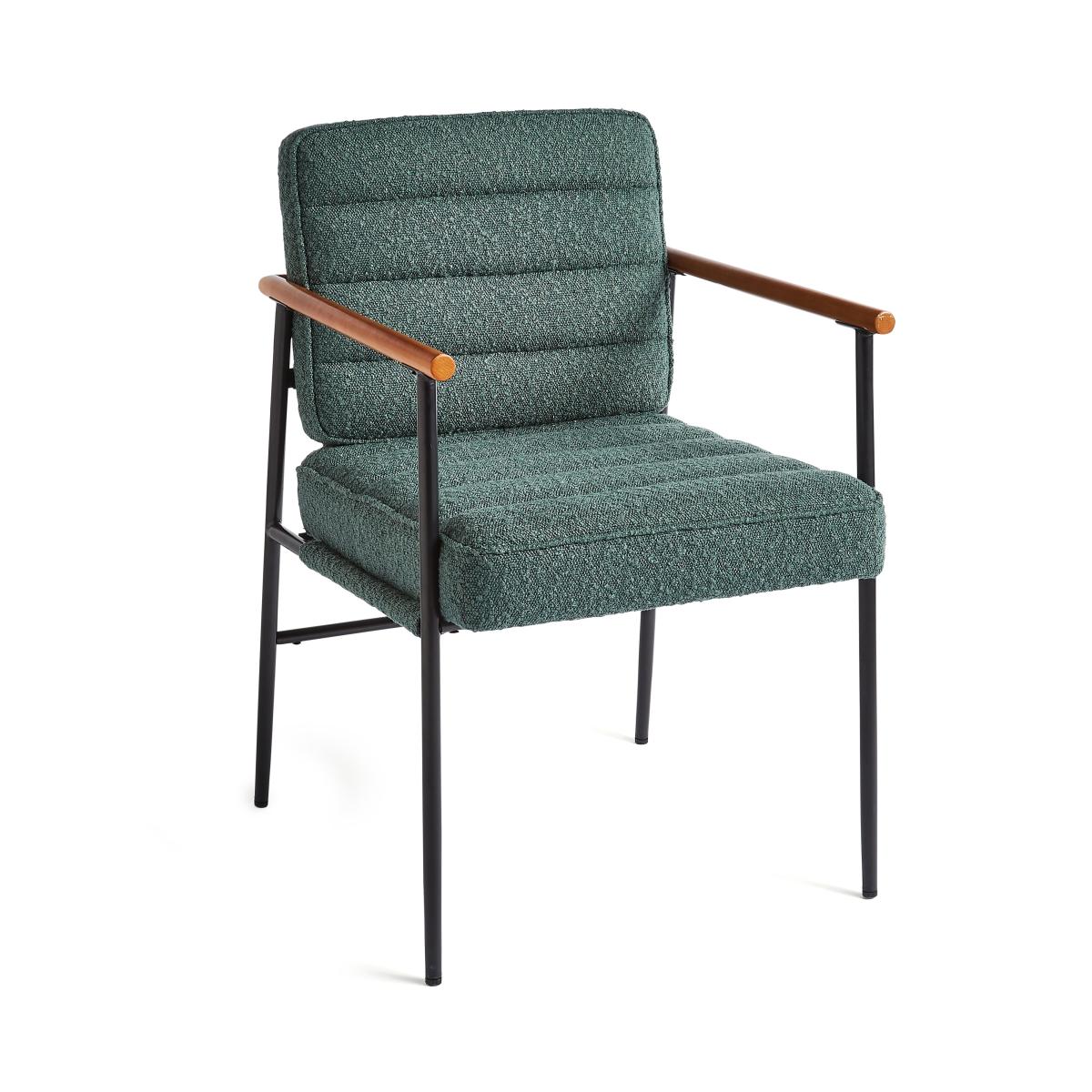 Bude Carver Dining Chair, Boucle Olive – image 6