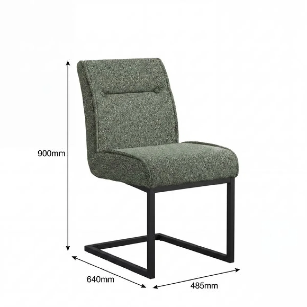 Set of 2 Cleaver Tweed Dining Chairs – image 7