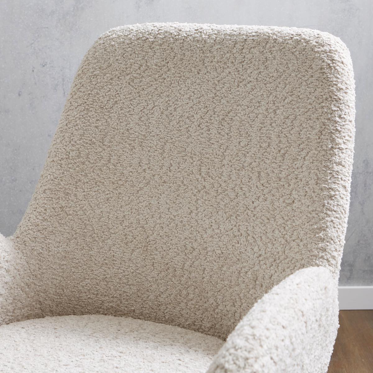 Axel Boucle Chenille Dining Chair Mushroom – image 3