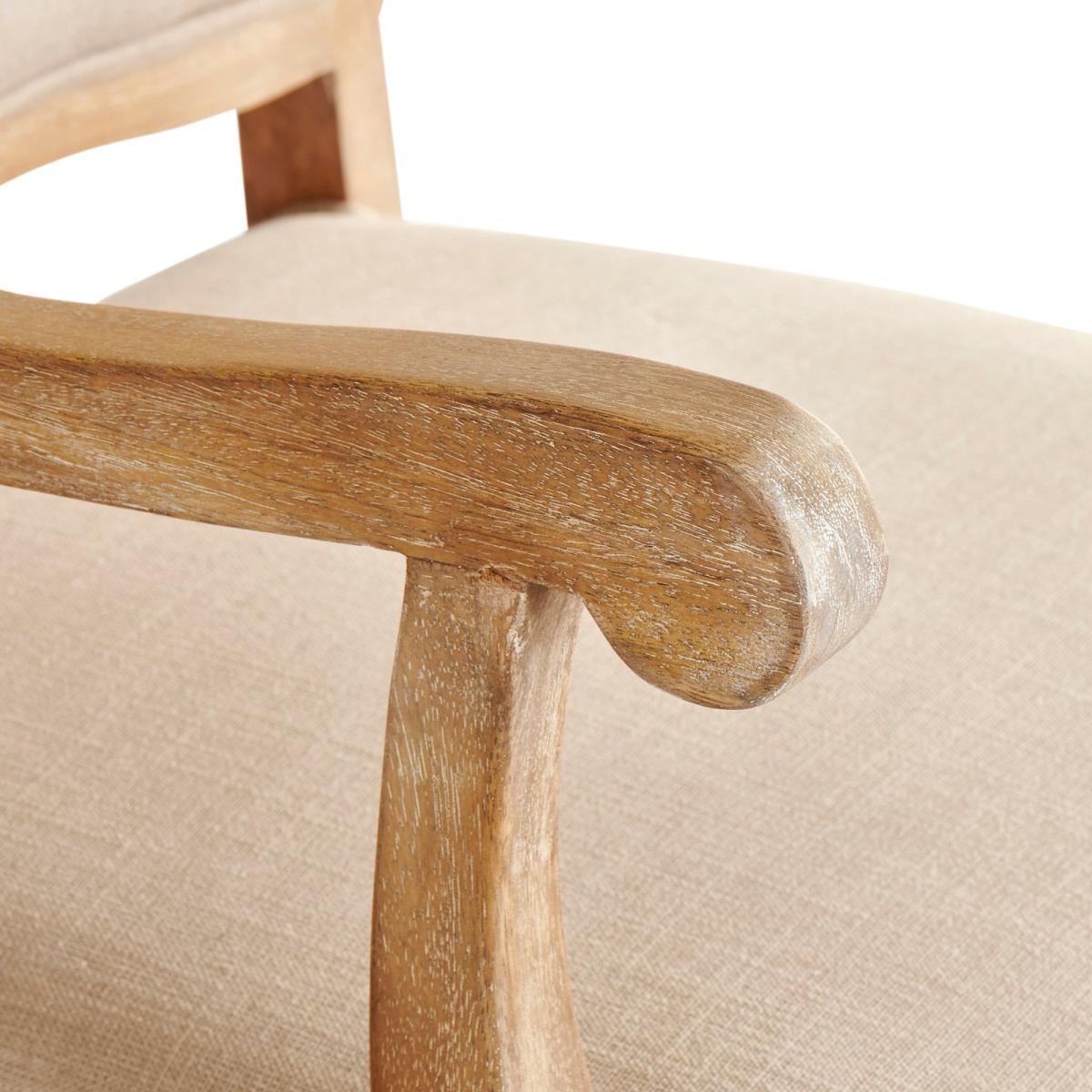 Giselle Carver Dining Chair Dark Wood (Brown) – image 7