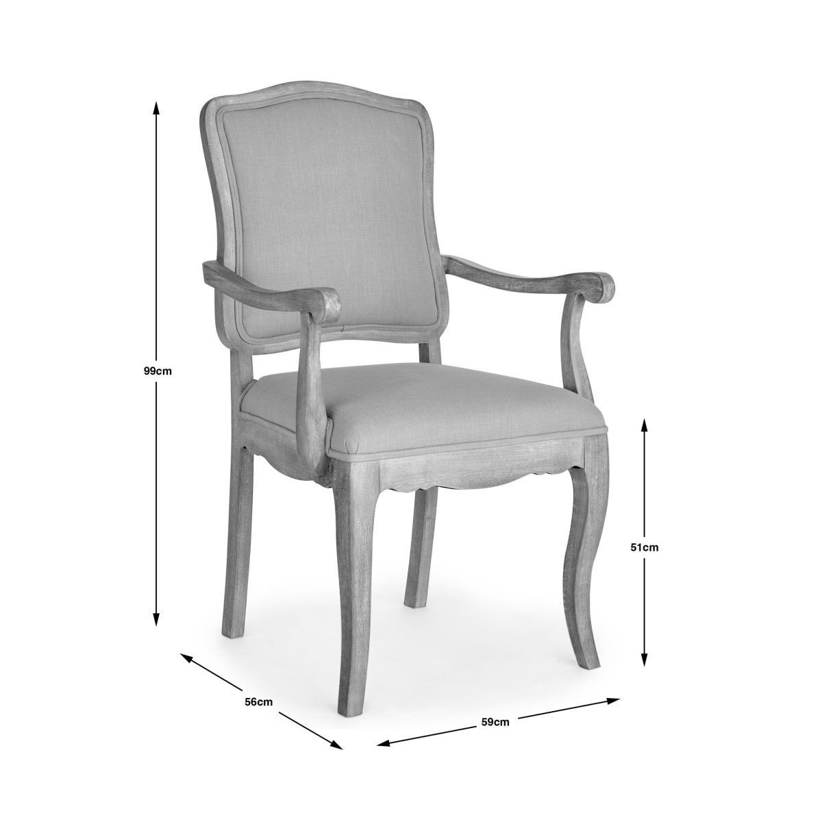 Giselle Carver Dining Chair Dark Wood (Brown) – image 9