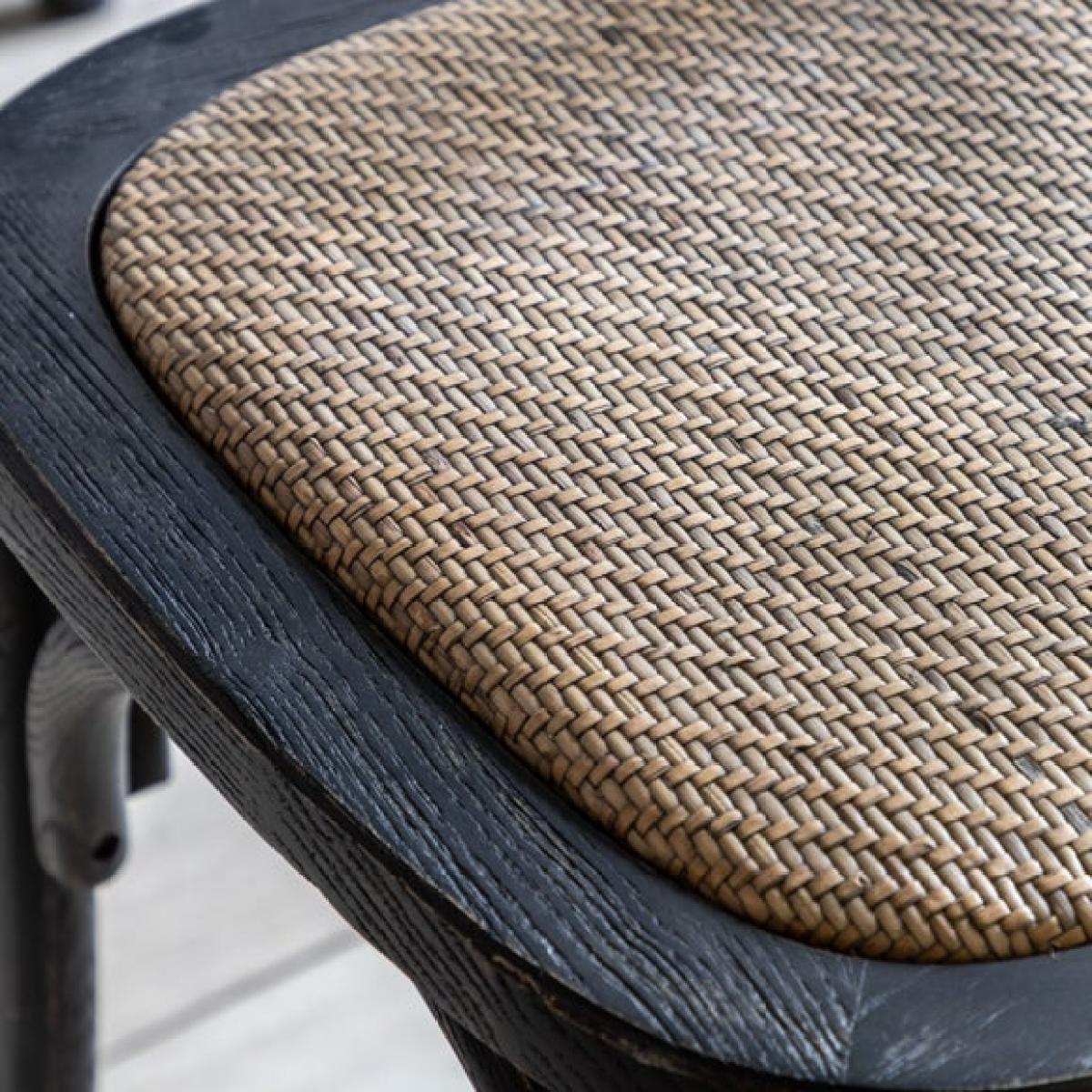 Return - Cannock Set of 2 Dining Chairs, Oak & Rattan – image 2