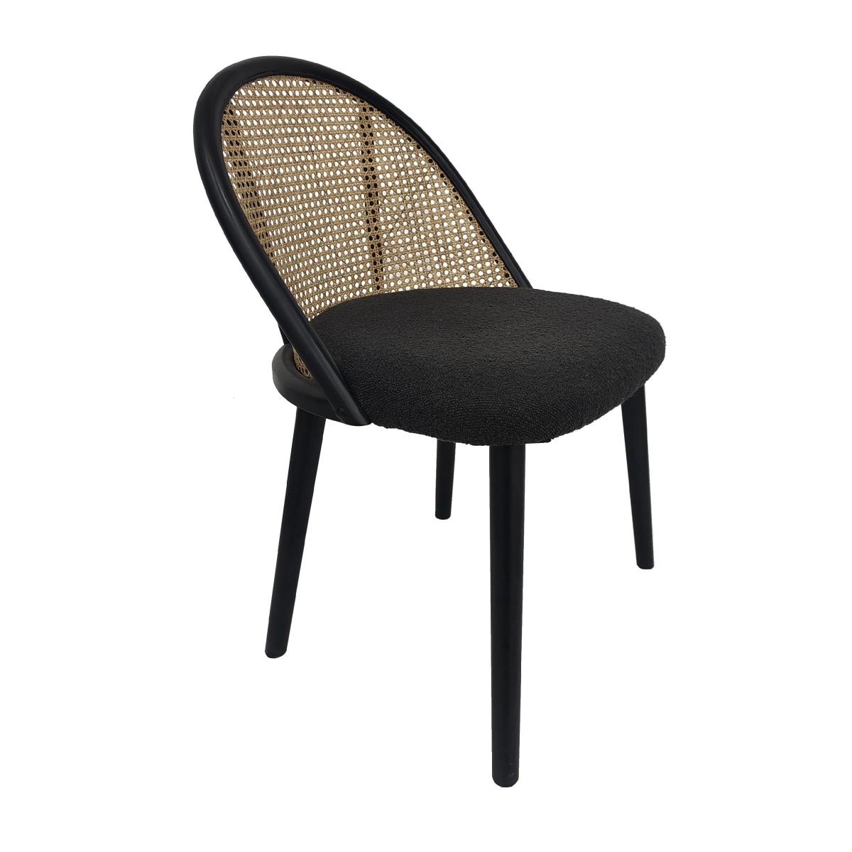 Luella Boucle Dining Chair Luella Black – image 2