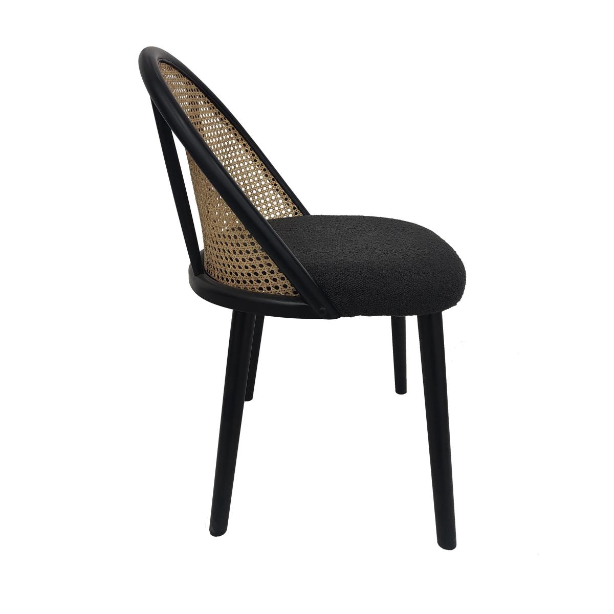 Luella Boucle Dining Chair Luella Black – image 3