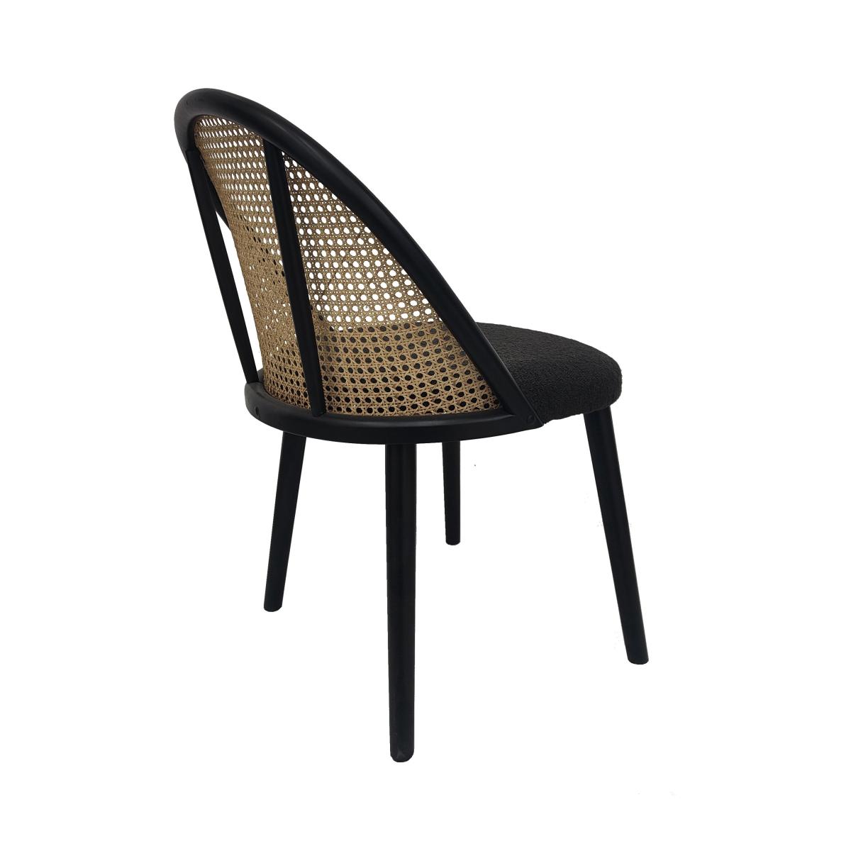 Luella Boucle Dining Chair Luella Black – image 4